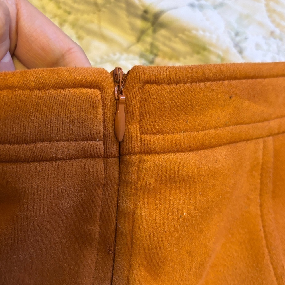 Chic Tan Lace-Up Mini Skirt - Picture 4 of 5